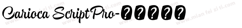 Carioca Script Pro字体转换